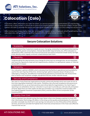 Get Our Colocation Data Sheet