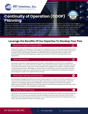 Get Our Coop Data Sheet